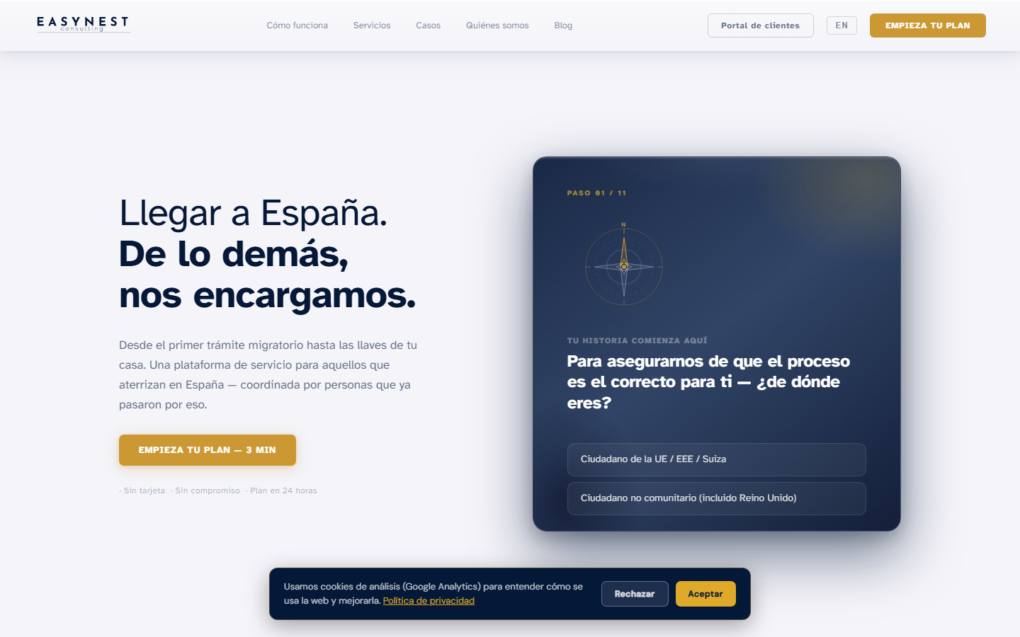 Vista previa del bot de EasyNest
